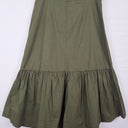 Second-Hand - Atmos & Here Khaki Tiered Swing Skirt Size 16 - SwapUp