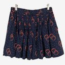 Second-Hand - Country Road Ring Patterned Pleated Skirt Size 6 - SwapUp