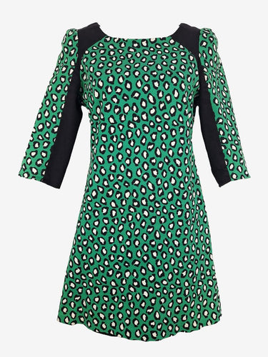 Gorman Forest Green Leopard Print Dress Size 6