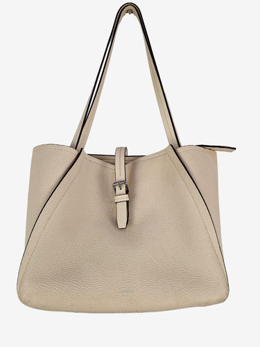Oroton Cream Pebble Leather Bag