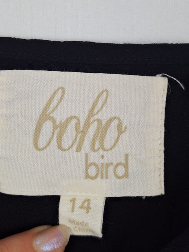 Second-Hand - Boho Bird Strappy Summer Staple Top Size 14 - SwapUp