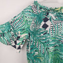 Second-Hand - Solito Tropical Cotton Off The Shoulder Mini Dress Size M - SwapUp