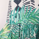 Second-Hand - Solito Tropical Cotton Off The Shoulder Mini Dress Size M - SwapUp