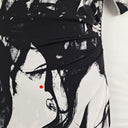 Second-Hand - Liz Jordan Wavy Marble Monochrome Midi Dress Size M - SwapUp