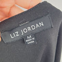 Second-Hand - Liz Jordan Wavy Marble Monochrome Midi Dress Size M - SwapUp
