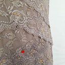Second-Hand - Grace Hill Taupe Luxe Lace Midi Dress Size 10 - SwapUp