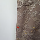 Second-Hand - Grace Hill Taupe Luxe Lace Midi Dress Size 10 - SwapUp