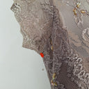 Second-Hand - Grace Hill Taupe Luxe Lace Midi Dress Size 10 - SwapUp
