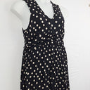 Second-Hand - Laura Ashley Polka Dot Mesh V Neck Swing Dress Size 12 - SwapUp