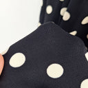 Second-Hand - Laura Ashley Polka Dot Mesh V Neck Swing Dress Size 12 - SwapUp