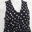 Second-Hand - Laura Ashley Polka Dot Mesh V Neck Swing Dress Size 12 - SwapUp