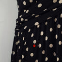 Second-Hand - Laura Ashley Polka Dot Mesh V Neck Swing Dress Size 12 - SwapUp