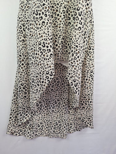 Second-Hand - Sonder Stories Light Caramel Animal Print Maxi Dress Size 14 - SwapUp