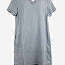 Second-Hand - Blue Illusion Light Wash Grommet Breezy Mini Dress Size XL - SwapUp