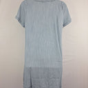 Second-Hand - Blue Illusion Light Wash Grommet Breezy Mini Dress Size XL - SwapUp