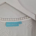 Second-Hand - Blue Illusion Sheer Leafy Beach Kimono Size M - SwapUp