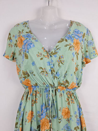 Second-Hand - Grace & Co Everyday Tie Waist Sun Dress Size 8 - SwapUp