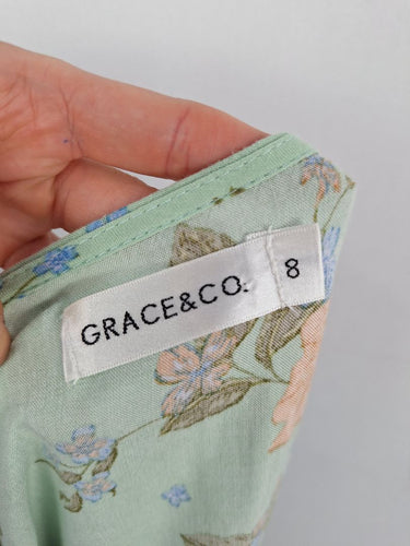 Second-Hand - Grace & Co Everyday Tie Waist Sun Dress Size 8 - SwapUp
