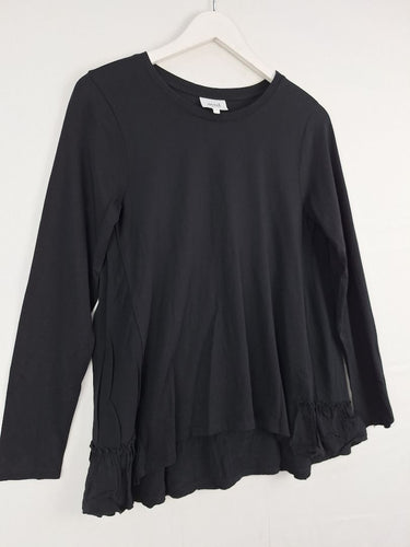 Second-Hand - Seed Frill Detail Long Sleeve Top Size XS - SwapUp