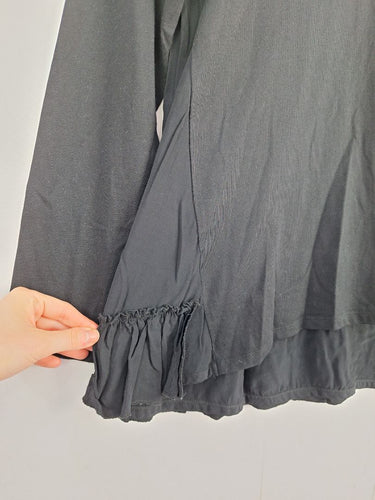 Second-Hand - Seed Frill Detail Long Sleeve Top Size XS - SwapUp