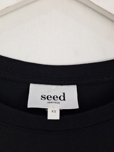 Second-Hand - Seed Frill Detail Long Sleeve Top Size XS - SwapUp