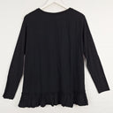 Second-Hand - Seed Frill Detail Long Sleeve Top Size XS - SwapUp