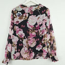 Second-Hand - Liz Jordan Seer Floral Blouse with Ruffled Neck Line Size 8 - SwapUp
