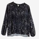 Second-Hand - Witchery Faded Paisley Tie Neck Blouse Size 6 - SwapUp