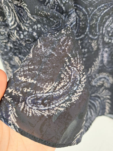 Second-Hand - Witchery Faded Paisley Tie Neck Blouse Size 6 - SwapUp