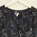 Second-Hand - Witchery Faded Paisley Tie Neck Blouse Size 6 - SwapUp