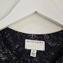 Second-Hand - Witchery Faded Paisley Tie Neck Blouse Size 6 - SwapUp