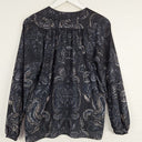 Second-Hand - Witchery Faded Paisley Tie Neck Blouse Size 6 - SwapUp