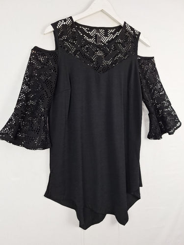 Second-Hand - Taking Shape Funky Netted Top Size XXS - SwapUp
