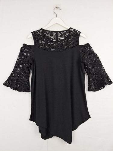 Second-Hand - Taking Shape Funky Netted Top Size XXS - SwapUp
