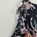 Second-Hand - Floral Print Blouse With Laced Sleeves Size - SwapUp