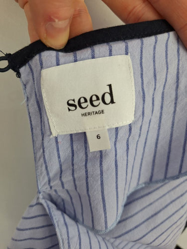 Second-Hand - Seed Preppy Striped Tunic Dress Size 6 - SwapUp