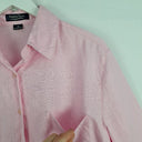 Second-Hand - Yarra Trail Sherbet Pink Boxy Linen Shirt Size 12 - SwapUp