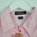 Second-Hand - Yarra Trail Sherbet Pink Boxy Linen Shirt Size 12 - SwapUp