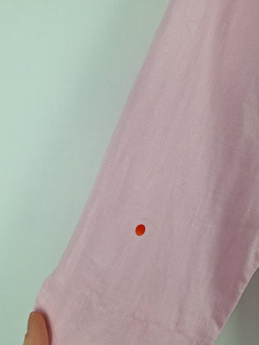 Second-Hand - Yarra Trail Sherbet Pink Boxy Linen Shirt Size 12 - SwapUp
