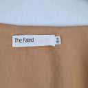 Second-Hand - The Fated Caramel Leafy Puff Sleeve Wrap Top Size 10 - SwapUp