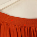 Second-Hand - Witchery Blood Orange Off Shoulder Top Size 6 - SwapUp