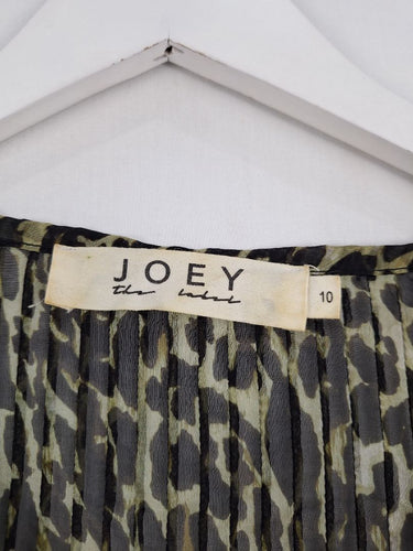 Second-Hand - Joey The Label Sheer Silk Wild Woman Top Size 10 - SwapUp