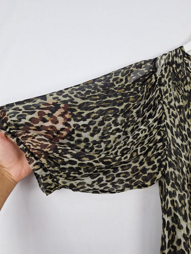 Second-Hand - Joey The Label Sheer Silk Wild Woman Top Size 10 - SwapUp