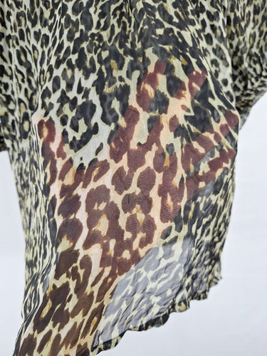 Second-Hand - Joey The Label Sheer Silk Wild Woman Top Size 10 - SwapUp