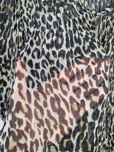 Second-Hand - Joey The Label Sheer Silk Wild Woman Top Size 10 - SwapUp