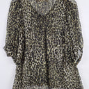 Second-Hand - Joey The Label Sheer Silk Wild Woman Top Size 10 - SwapUp