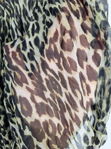 Second-Hand - Joey The Label Sheer Silk Wild Woman Top Size 10 - SwapUp