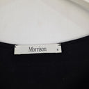 Second-Hand - Morrison Grey Graphic Dolman Sleeve Silk Top Size S - SwapUp