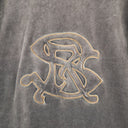Second-Hand - Sonia Rykiel Chocolate Velour Raw Seam Top Size S - SwapUp