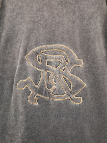 Second-Hand - Sonia Rykiel Chocolate Velour Raw Seam Top Size S - SwapUp